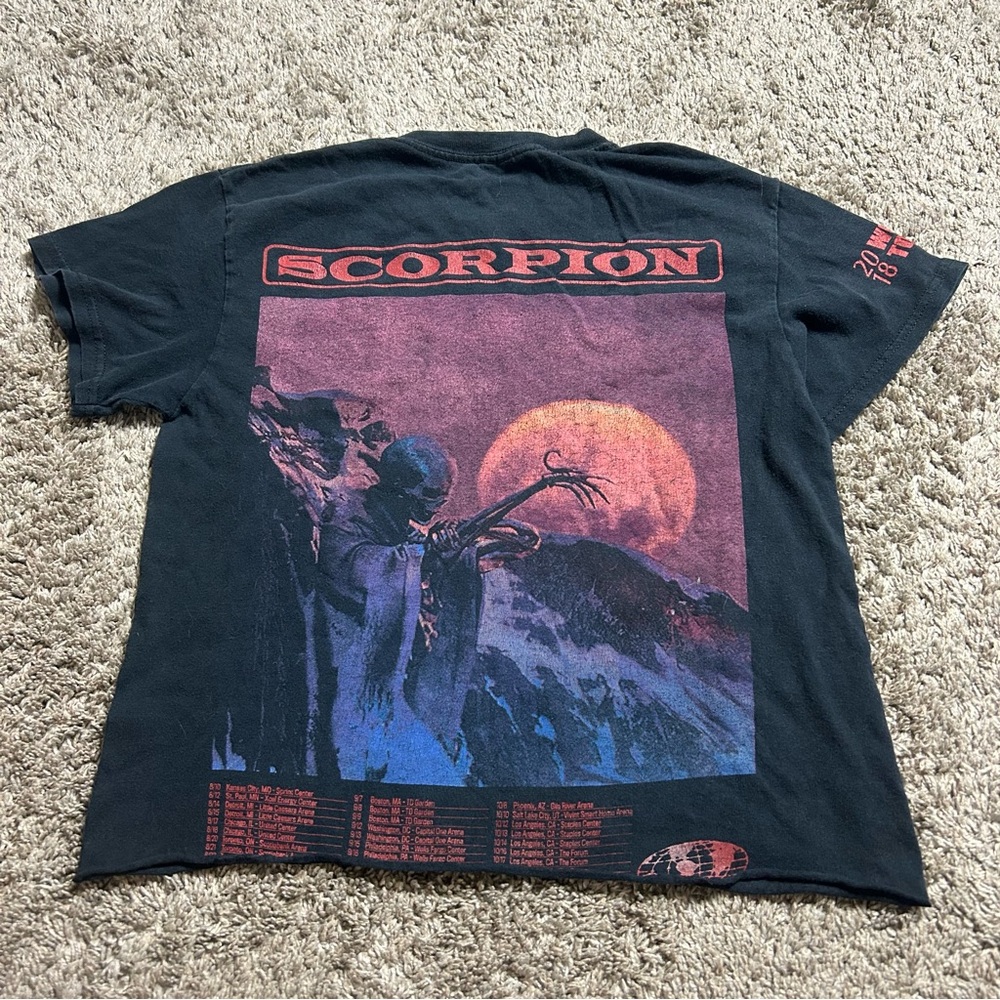 Drake Scorpion World Tour 2018 Concert T-shirt small